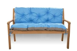 Setgarden Coussin pour banc de jardin 170x60x50cm coussin de banc de jardin 3 places Bleu coussin de balançoire coussin de banc extérieur* Coussin Pour Banc