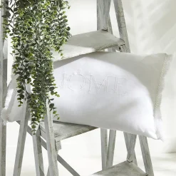 Today Coussin rectangulaire "Home" brodé (30x50 cm - Blanc)* Coussin Pour Canapé