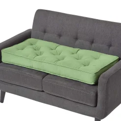 New Homescapes Coussin rehausseur pour canapé en coton, vert foncé -