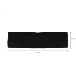 Vivezen Coussin, tour de cou chauffant 50 x 12 cm - Noir -* Bouillotte
