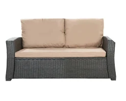 Clearance Setgarden Coussins de canapé meubles de jardin en résine tressée Beige, Coussins balançoire 100x50x50cm Coussin pour banquette polyrattan