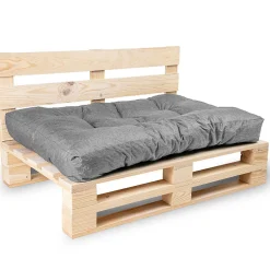 Online Bananair Coussins palette assise en polyester 120x80x15 cm gris