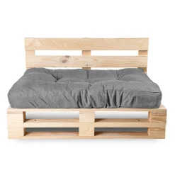 Online Bananair Coussins palette assise en polyester 120x80x15 cm gris