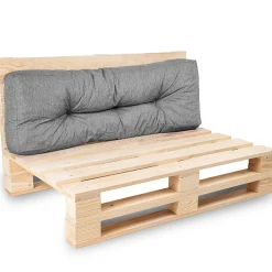 Sale Bananair Coussins palette dossier en polyester 120x40x15 cm gris