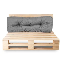 Sale Bananair Coussins palette dossier en polyester 120x40x15 cm gris