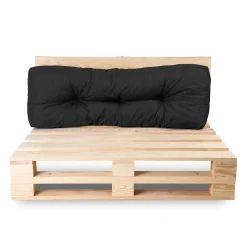 New Bananair Coussins palette dossier en polyester 120x40x15 cm noir