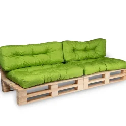 Best Bananair Coussins Palette lot x2 en polyester 120x80cm/120x40cm Vert