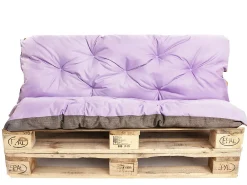 Setgarden Coussins palettes 120x60 / 120x50cm coussins de palette Violet clair, coussins de canapé de jardin, coussin palette exterieur* Coussin Palette
