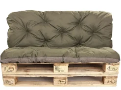 Setgarden Coussins palettes 120x60 / 120x50cm coussins de palette Vert, coussins de canapé de jardin, coussin palette exterieur* Coussin Palette