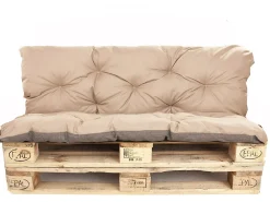 Setgarden Coussins palettes 120x60 / 120x50cm coussins de palette Beige, coussins de canapé de jardin, coussin palette exterieur* Coussin Palette