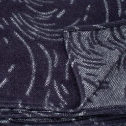 Home Maison Couverture laine Mérinos très douce (240x260 cm - Bleu Marine)