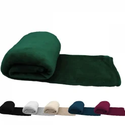Vivezen Couverture, plaid polaire 150 x 200 cm en flanelle ultra doux - Vert -* Plaid Canapé