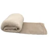Vivezen Couverture, plaid polaire 220 x 240 cm en flanelle ultra doux - Beige -* Plaid