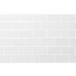 Best IDMarket Crédence adhésive murale effet carrelage métro blanc 10 pcs 30x30 cm