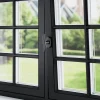 Outlet GoodHome Crémone de fenêtre Armel aluminium noir L.11cm