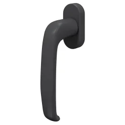 Hot GoodHome Crémone de fenêtre Govlin aluminium noir anthracite L.13cm
