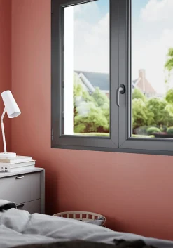 Hot GoodHome Crémone de fenêtre Govlin aluminium noir anthracite L.13cm