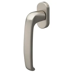 GoodHome Crémone de fenêtre Govlin aluminium gris chromé L.13cm* Poignée De Fenêtre