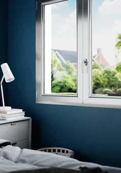 GoodHome Crémone de fenêtre Minzh aluminium gris chromé L.12cm* Poignée De Fenêtre
