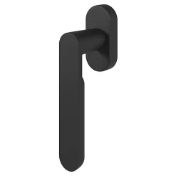 GoodHome Crémone de fenêtre Minzh aluminium noir L.12cm* Poignée De Fenêtre