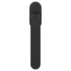 GoodHome Crémone de fenêtre Minzh aluminium noir L.12cm* Poignée De Fenêtre