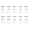 Clearance Crochet rond pour rail Patras blanc x10
