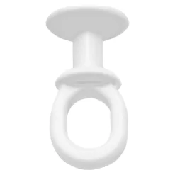 Clearance Crochet rond pour rail Patras blanc x10