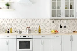Hot D-C-Fix Dalle adhésive murale Wall Tiles DC FIX Carreaux de ciment fleurs vintage L.30,5 x l.30,5 cm vendue par 6 pièces