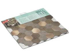 D-C-Fix Dalle adhésive murale Wall Tiles premium ® hexagones effet pierre et cuivre L.34,5 x l.30cm* Sticker Et Adhésif Décoratif