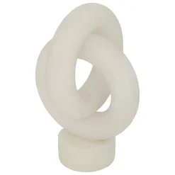 Atmosphera Créateur D'Intérieur Déco à poser Louan H.30,5cm résine blanc - Atmosphera* Lettre Décorative