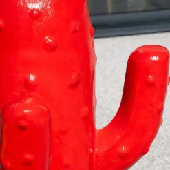 Wanda Collection Déco jardin cactus rouge grand modèle 105cm* Statue Décorative