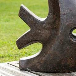 Discount Wanda Collection Déco moderne jardin statue poisson petit modèle brun 50cm