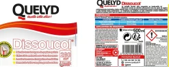 Quelyd Décolleur de papier peint Dissoucol - surface de couverture 280 m² - contenance 0,5 L - 30602476* Colle Papier Peint