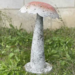 La Grande Prairie Décoration champignon 24x24x44cm* Statue Décorative