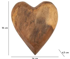 Mauro Ferretti Décoration en bois marron 16x14x4,5 cm* Statue Décorative