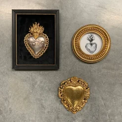 Clearance Emdedesign Décoration murale cœur ex-voto doré satiné Emde