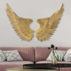 Mauro Ferretti Décoration murale en métal Ali light CM 90X3,5X43,5* Objet Décoratif Mural