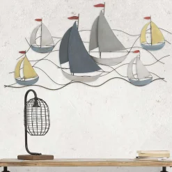 Mauro Ferretti Décoration murale en métal Sea 114.5x3.5x62.5 cm* Objet Décoratif Mural
