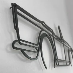 Shape Paris DÉCORATION MURALE EN MÉTAL - Silhouette de voiture - 911 carrera mod 997* Objet Décoratif Mural