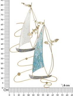 Mauro Ferretti Décoration murale en métal Vela 51.4x4x87 cm* Objet Décoratif Mural