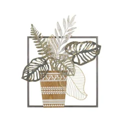 Outlet Mauro Ferretti Décoration murale en métal Vaso 54x6.4x62.9 cm