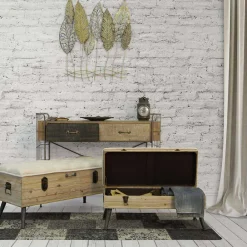Mauro Ferretti Décoration murale en métal Fogue 75x2.5x87 cm* Objet Décoratif Mural