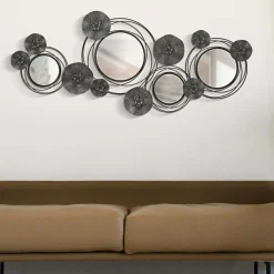 Mauro Ferretti Décoration murale en métal Dark round 117x5.5x49 cm* Objet Décoratif Mural