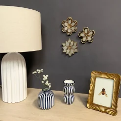 Clearance Emdedesign Décoration murale fleur miroir doré veilli Ø11cm Emde