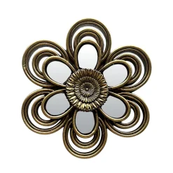 Clearance Emdedesign Décoration murale fleur miroir doré veilli Ø11cm Emde