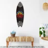 Déclina DECLINA, Planche de Surf Décorative, Décoration murale, impression sur aluminium, Planche surf déco Sunshine Beach, 100x30 cm* Objet Décoratif Mural