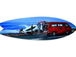 Déclina DECLINA, Planche de Surf Décorative, Décoration murale, impression sur aluminium, Planche de surf déco murale Surf Spot, 100x30 cm* Objet Décoratif Mural