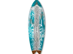 Déclina DECLINA, planche de surf décorative, décoration murale, surf déco, alu-dibond, Planche Surf Déco Équilibre Naturel, 100x30 cm* Objet Décoratif Mural