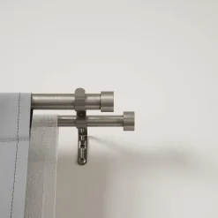 Outlet Umbra Double tringle à rideau ext 91 à 167cm nickel D25mm