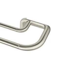 Hot Umbra Double tringle à rideaux D25mm extensible argenté, 76-213cm